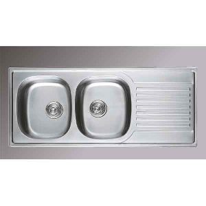 Double Bowl Sink With Drying Board`