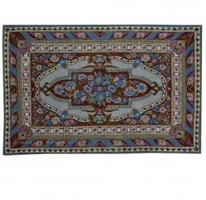 Firdaus Wool Embroidered Traditional Handmade Rug