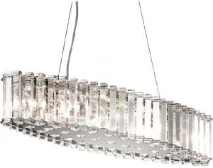 Contemporary Crystal Chandelier Suspension Pendant Light