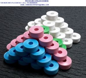 Prewound Coreless bobbins and bobbin winders