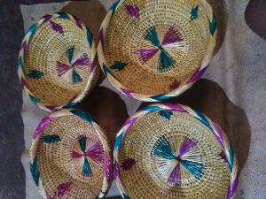 Bamboo colorful basket