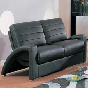 Buxton Black Leather Sofa