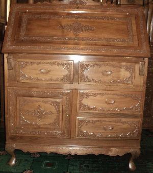 Carved Antique Writing Desk