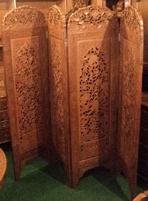 Wooden Carved Screen Partition