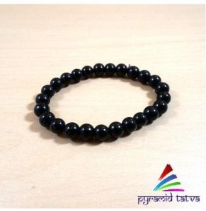 Black Agate Bead Bracelet