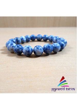 Blue Sodalite Bead Bracelet