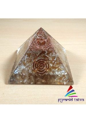 Citrine Orgonite Pyramid