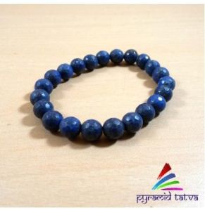 Lapis Lazuli Diamond Cut Bead Bracelet