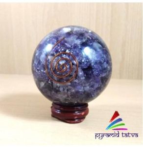 Natural Amethyst Orgone Ball