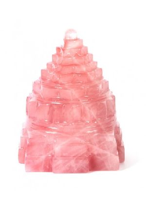 Rose Quartz Meru Shree Yantra