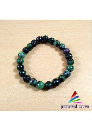 Ruby Zoisite Bead Bracelet