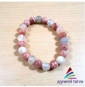 Sunstone With Moonstone Bead Bracelet