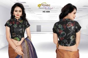 Ladies Flower Printed Stretchable Blouse
