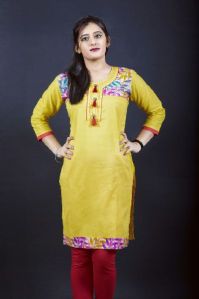 Cotton Tussar Kurti