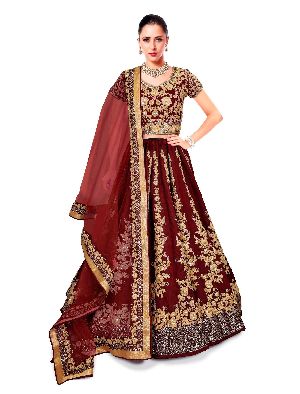 Fashmina Womens Designer Bridal LehEnga Choli And Dupatta-F-7008(A)