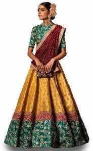 Fashmina Womens Designer Bridal Lehenga Choli And Dupatta-F-7001