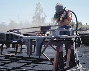 copper slag blasting