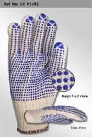 pvc dots gloves