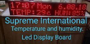 Temperature Humidity Led Display Board