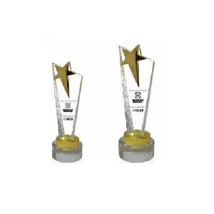 Multi Starrer Crystal Trophy