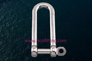 Long D Shackle with Captive Pin