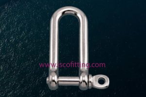 Long D Shackle with Screw Pin