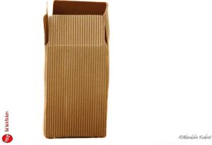 Corrugated dark brown box