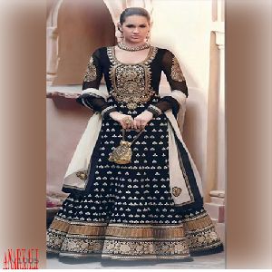 Velvet Anarkali Suit