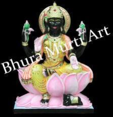 Black Marble Laxmi Statue