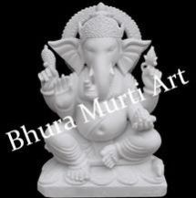 White Marble Ganesh Statue