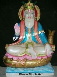 Marble Jhulelal Statue 1