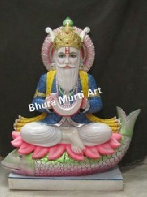 Marble Jhulelal Statue 2