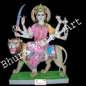 Marble Maa Durga Statue