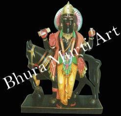 Black Marble Shukra Graha Statue