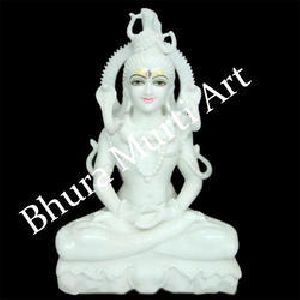 White Marble Lord Shiva Statue