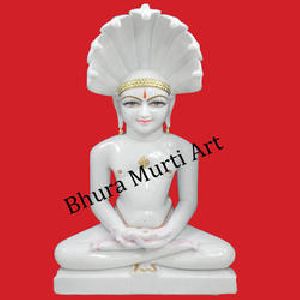 White Marble Parshwanath Statue