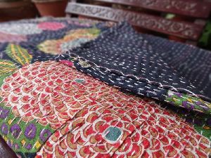 Tropical Kantha Handmade Quilt