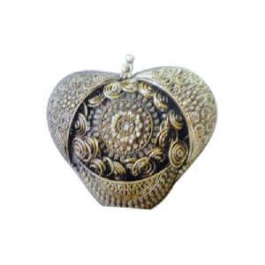 Silver Heart Shaped Purses