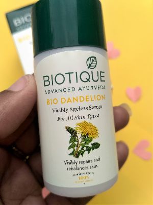 Biotique Bio Dandelion Visibly Ageless Serum- Review