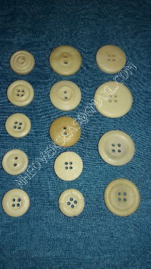 finished bone buttons