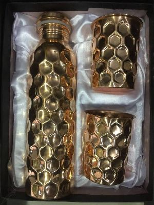 Corporate Gifts COPPER WATER BOTTLE SET