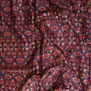 Ajrakh Block Print Mashru Fabric