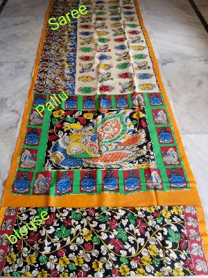 Madhubani Pantings-handmade Cotton saree