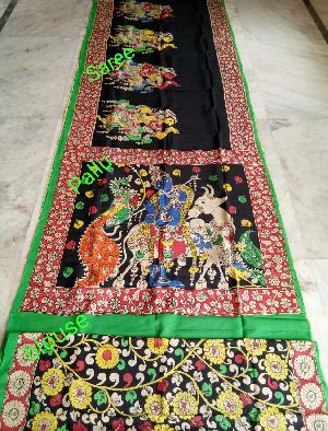 Madhubani Pantings-handmade silk sarees