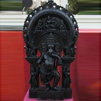 Black Marble Ganesh Ji