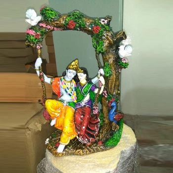 Polyresin Radha Krishna Statue