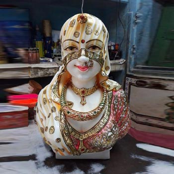 White Marble Bani Thani Statue