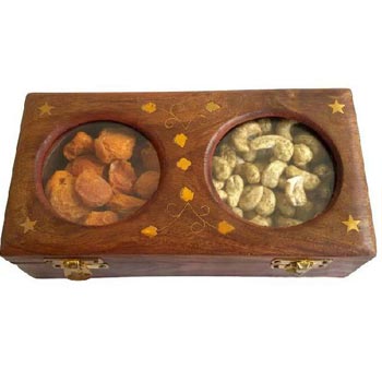 Wooden Rectangular Dry Fruit Box