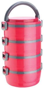 Jayco Homemeal Four Case Pink Tiffin Box