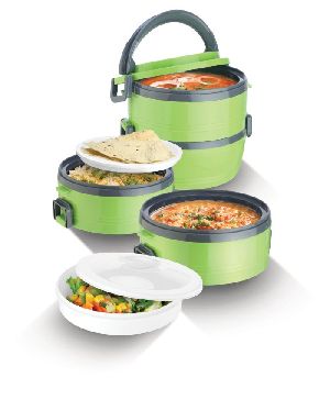 Jayco Homemeal Two Case Green Tiffin Box